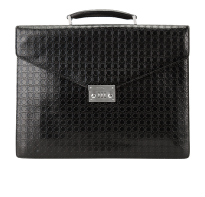 Vintage Gancini Briefcase, front view